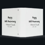 Happy 50th anniversary add couple name date weddin binder<br><div class="desc">design</div>