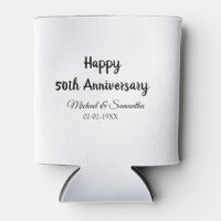 Happy 50th anniversary add couple name date weddin