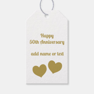 Happy 50th Anniversary  Gift Tags