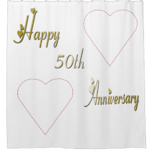 Happy 50th Anniversary Gold Font