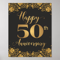 Happy 50th Anniversary Golden Wedding Jublilee