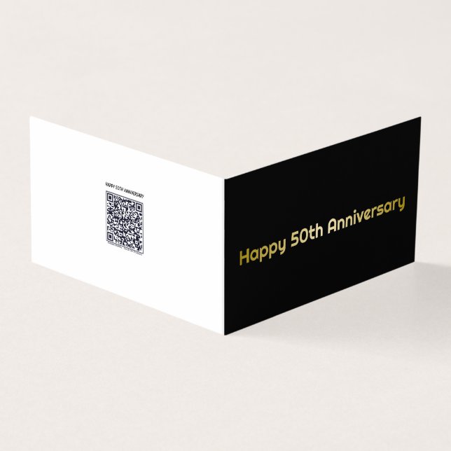 Happy 50th Anniversary greeting card  (Outside)