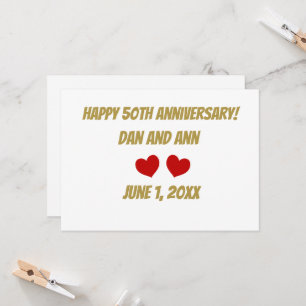 Happy 50th Anniversary Invitation