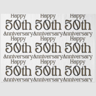 Happy 50th Anniversary Tissue Paper