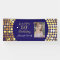 Happy 50th Birthday Banner. Navy Blue Gold Photo
