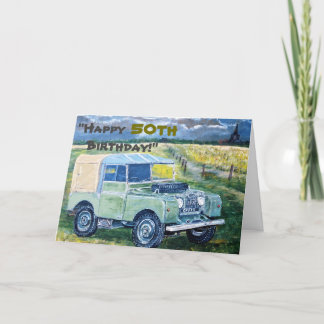 "Happy 50th Birthday!" Card