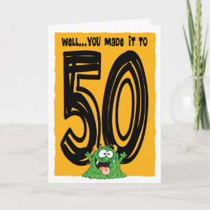 Happy 50th Birthday Card