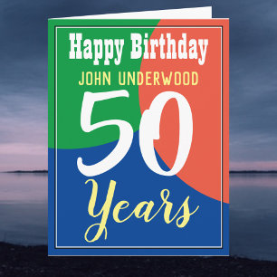 Happy 50th Birthday Card