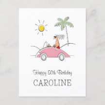 Happy 50th Birthday Funny Humorous Card For Her 