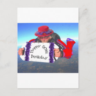 Happy 50th Birthday Postcard