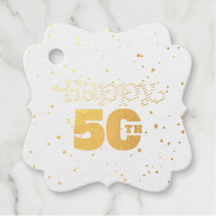 Happy 50th favour tags