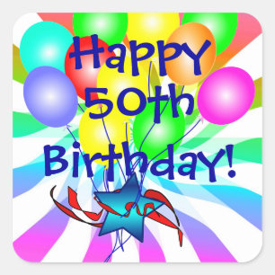 Happy 50th or ? Birthday Stickers
