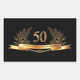 Happy 50th Wedding Anniversary Gifts Sticker