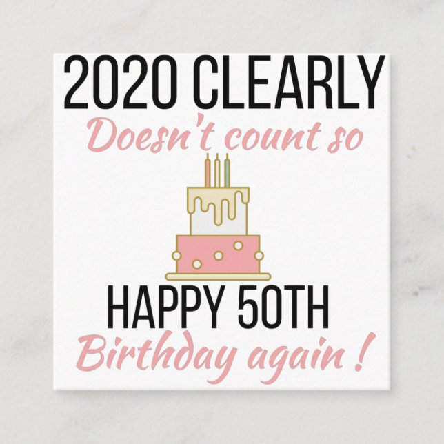 Happy 51st Birthday, Funny 51st birthday card (Front)