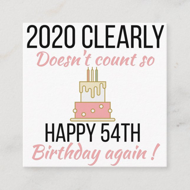 Happy 55th Birthday, Funny 55th birthday card (Front)
