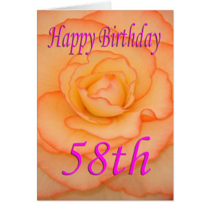 Happy 58th Birthday Flower
