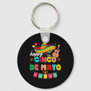 Happy 5 De Mayo Lets Fiesta Viva Mexico Cinco De M Keychain