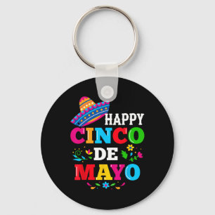 Happy 5 De Mayo Lets Fiesta Viva Mexico Cinco De M Keychain