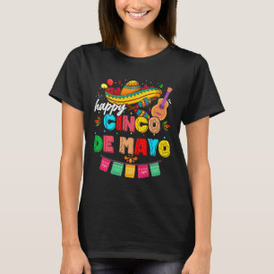 Happy 5 De Mayo Lets Fiesta Viva Mexico Cinco De M T-Shirt