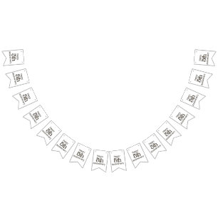 Happy 5th Anniversary Bunting Banner