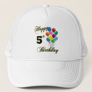 Happy 5th Birthday Baseball Caps and Hats