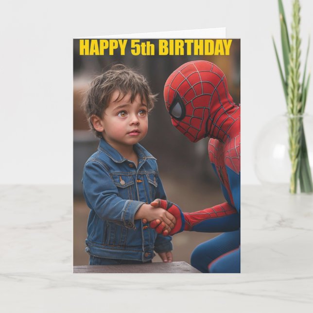 Happy 5th Birthday Card (Front)