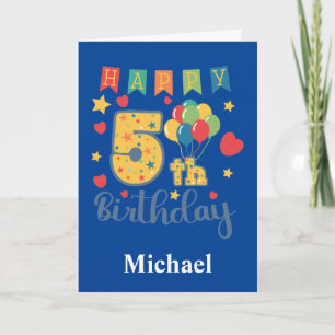 Happy 5th Birthday Card
