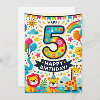 Happy 5th Birthday! Enclosure Card