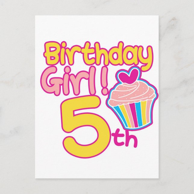 Happy 5th Birthday! Postcard (Front)