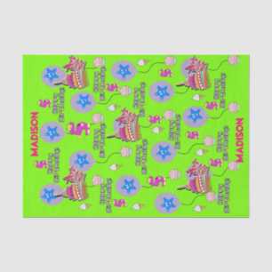 Happy 5th Birthday Tissue Paper #5 Green