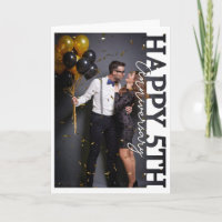 Happy 5th wedding Anniversary Photo Card