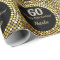Happy 60th Birthday Black and Gold Glitter