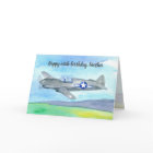Happy 60th Birthday Brother Vintage Airplane