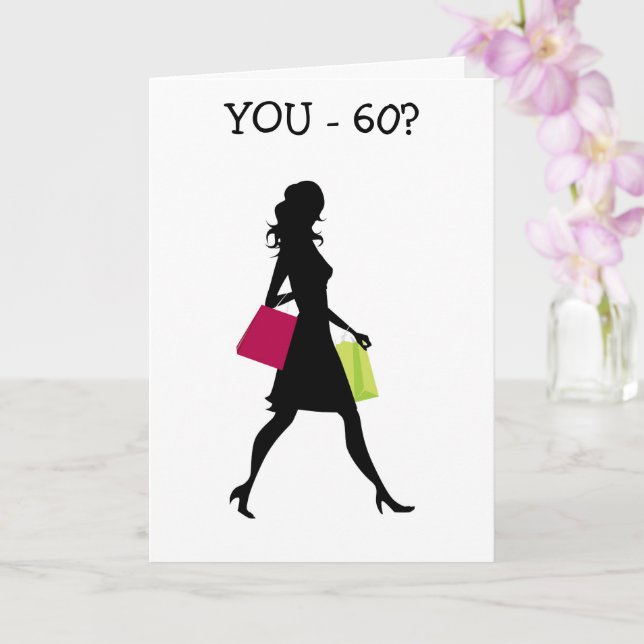 HAPPY ***60th BIRTHDAY*** CARD (Orchid)