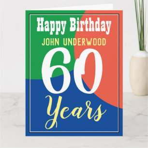 Happy 60th Birthday Card