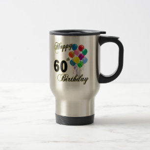 Happy 60th Birthday Gifts and Birthday Apparel Travel Mug