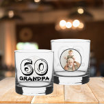 Happy 60th Birthday Grandpa Photo Whiskey Glass<br><div class="desc">A 60th birthday whiskey glass for grandpa featuring a cute photo of granddad with his granddaughter or grandson. A lovely keepsake gift to celebrate this milestone birthday. To edit the text and change the photo click on the personalize button.</div>