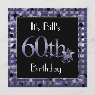 Happy 60th Birthday Party Invitation Personalized
