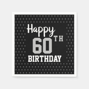 Happy 60th Birthday Party Napkin