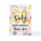 Happy 60th Birthday Pastel Rainbow Gold Woman