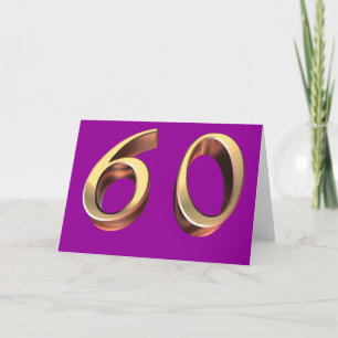 Happy 60th Birthday sixties sixty 60 Card