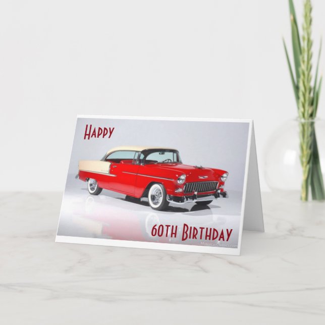 HAPPY "60th" BIRTHDAY TO A CLASSIC MAN Card (Front)