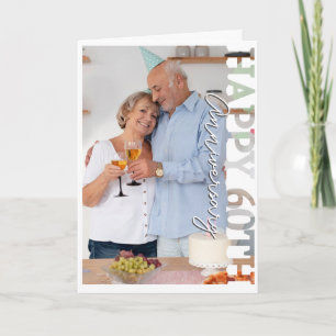 Happy 60th wedding Anniversary Photo Card