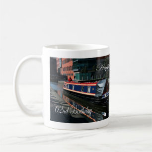 Happy 62nd Birthday canal boat Coffee Mug