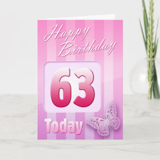 Happy 63rd Birthday Grand Mother Great-Aunt Mum Card