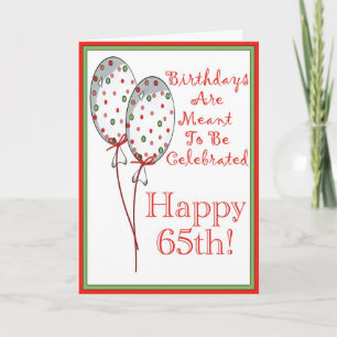 Happy 65th birthday card