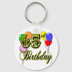 Happy 65th Birthday Merchandise Keychain