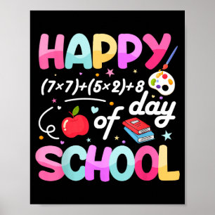Happy 67 Days Of School 67th Day Smarter Six Seven Poster