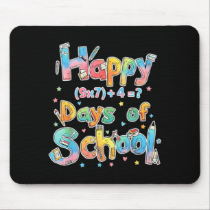 Happy 67 Days Of School Math Equation Teacher Six Mouse Pad