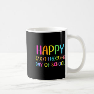 Happy 67 Days Of School Math Teacher Students Six Coffee Mug